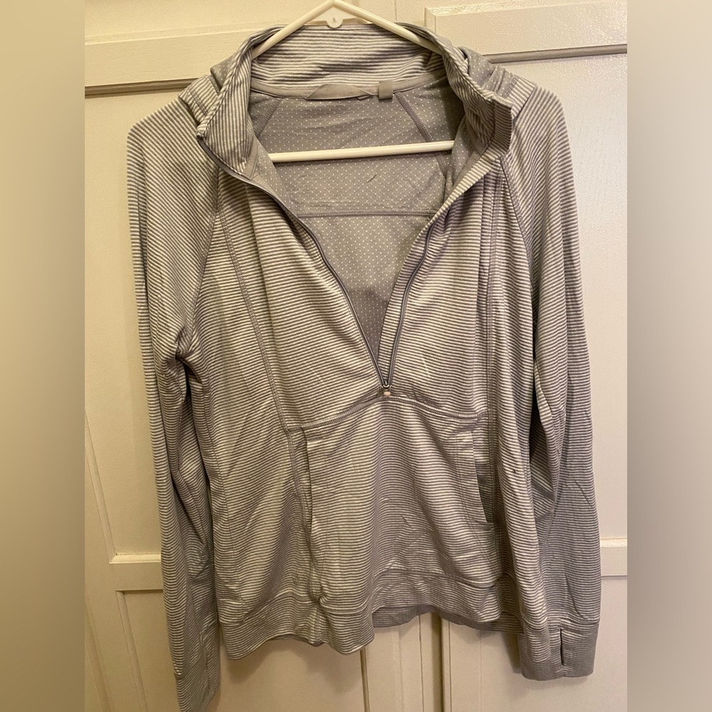 Athleta gray half zip
